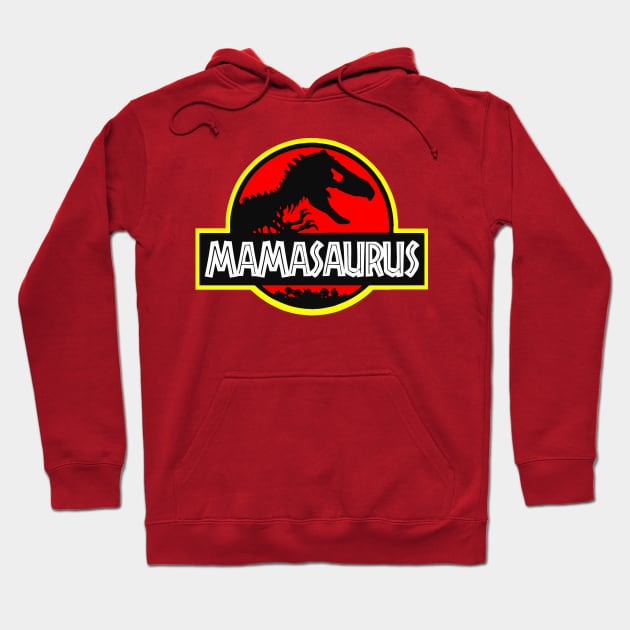 Mama saurus Rex - Mothers Day Gift Funny Hoodie by TowlerAurora